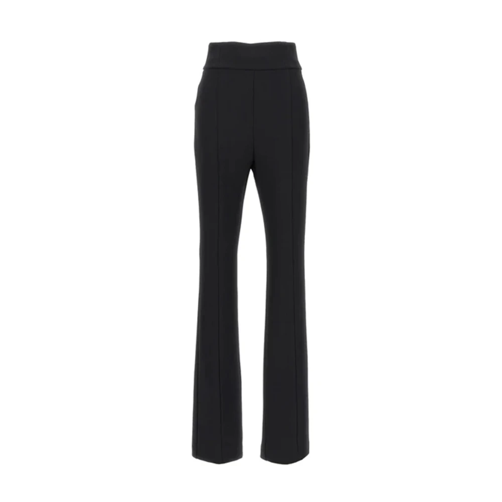 Pinko Flare broek met hoge taille en verborgen rits Black Dames