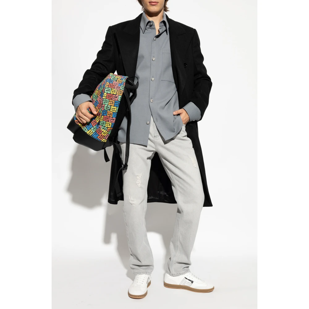 Balmain Overhemd met zak Gray Heren