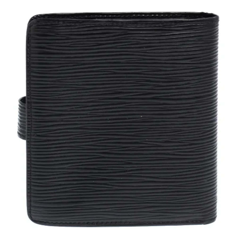 Louis Vuitton Vintage Pre-owned Leather wallets Black Dames