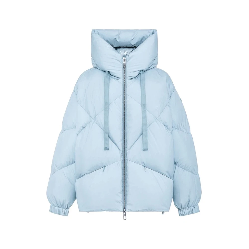 Duno Korte Oversized Pufferjas Blue Dames