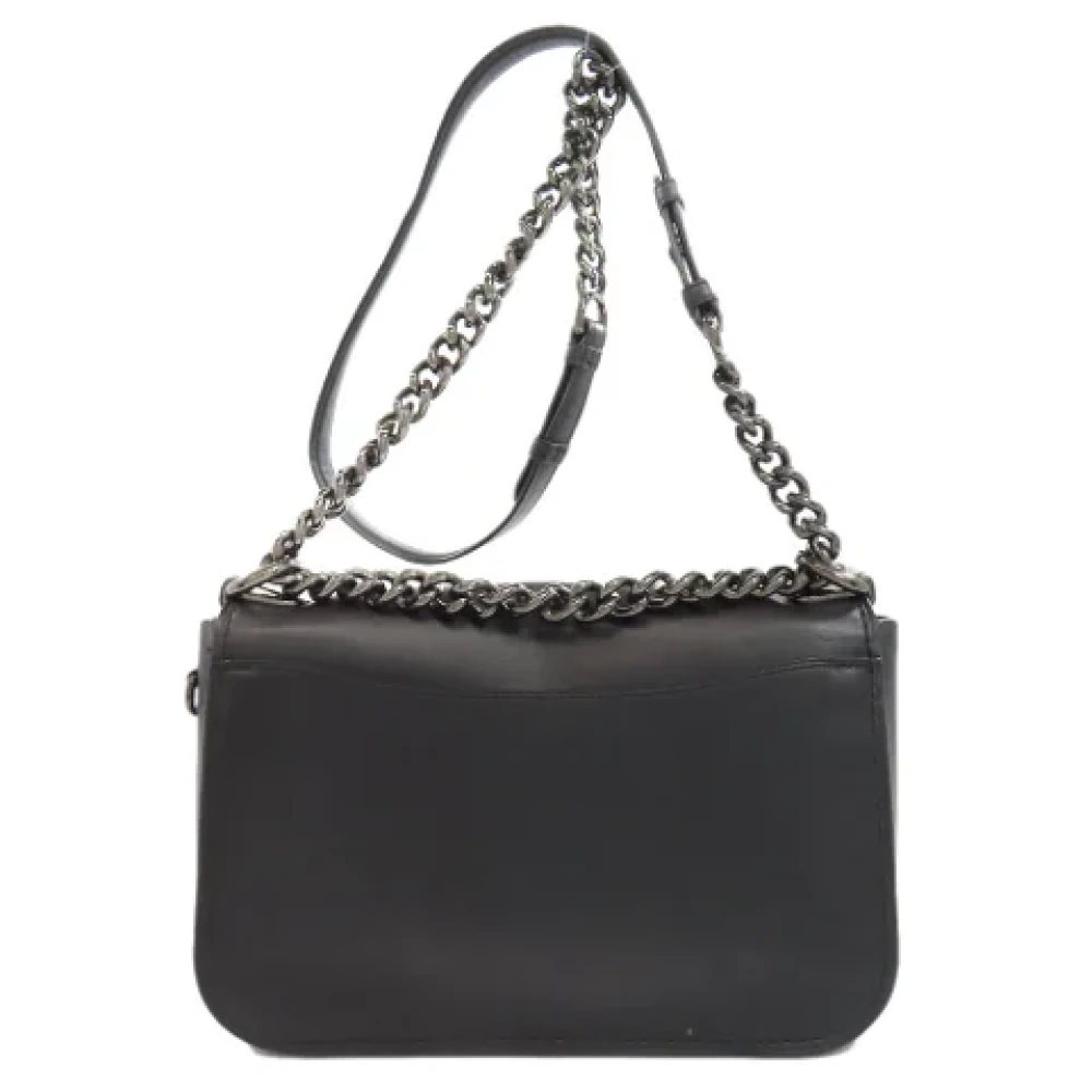 Coach Pre-owned Leather shoulder-bags Black Dames