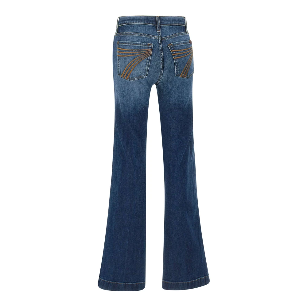 7 For All Mankind Dojo Gran Canyon Flared Jeans Blue Dames