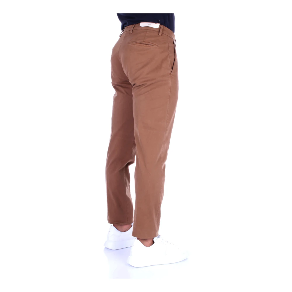 Briglia Bruine Broek met Rits en Knoop Brown Heren