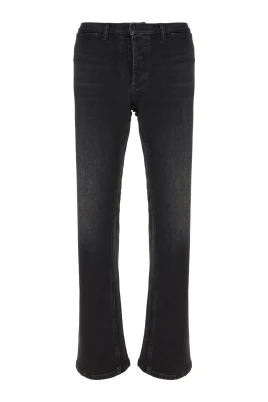 Stretch Cotton Denim Pants