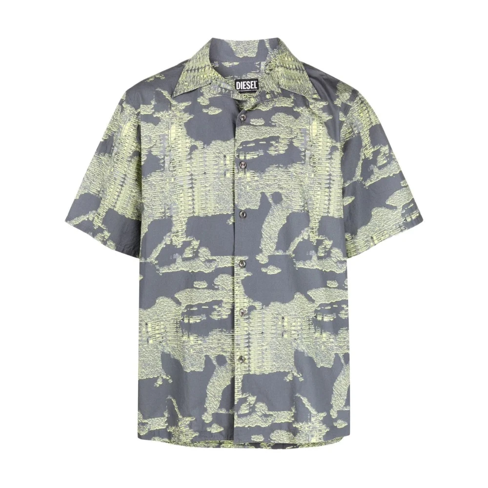 Diesel Casual korte mouwen multicolor katoenen overhemd Multicolor Heren