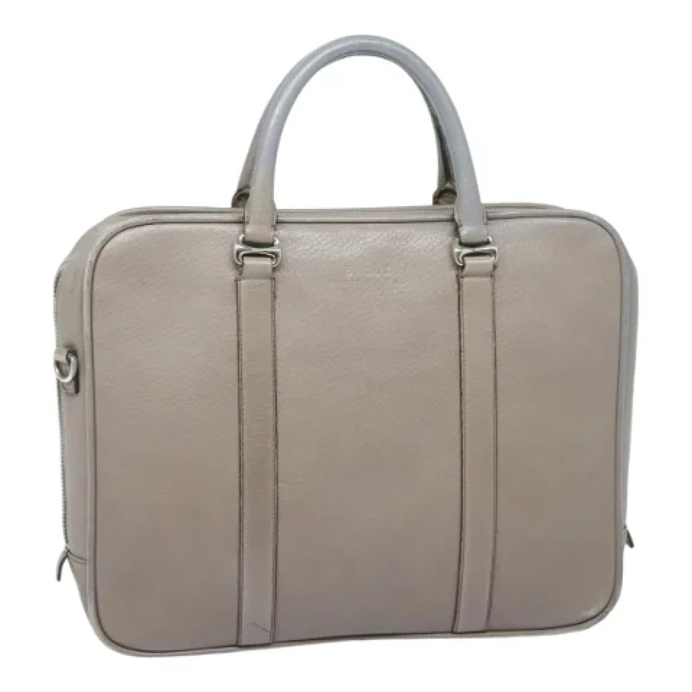 Bally Pre-owned Leather handbags Gray Dames