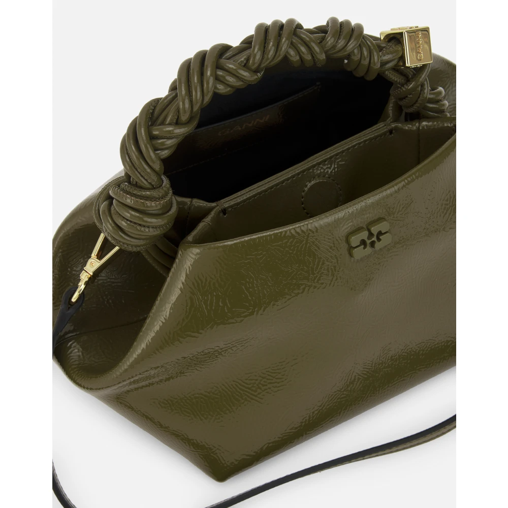 Ganni Groene Logo Mini Tas Green Dames