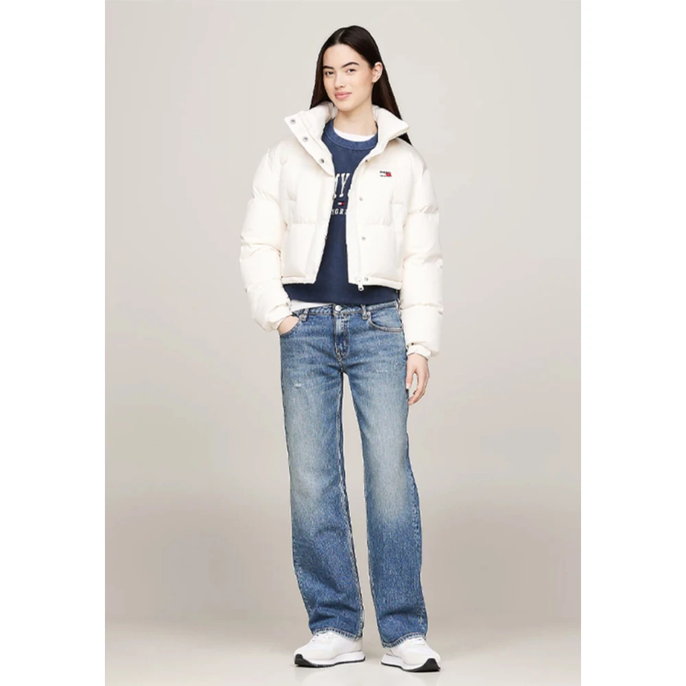 Tommy Jeans Back Flag Alaska Jas Beige Dames
