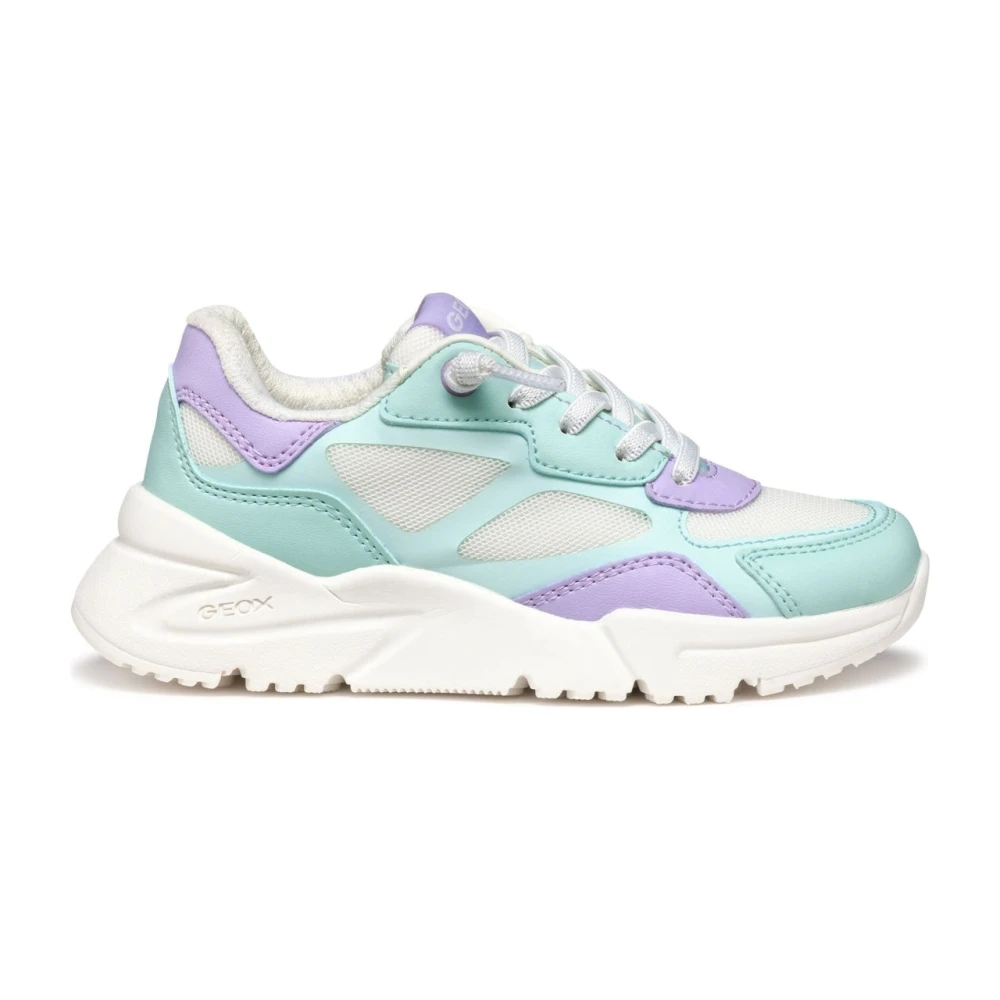 Geox Girls Multicolor Sneakers,, Blue Kids Trainers Size 36 Eu