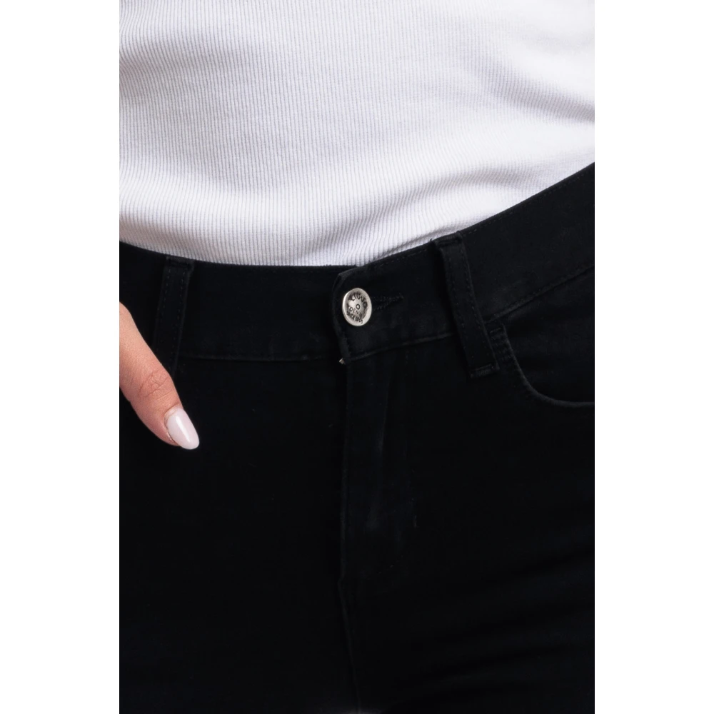 Liu Jo Hoge Taille Prinses Jeans Black Dames