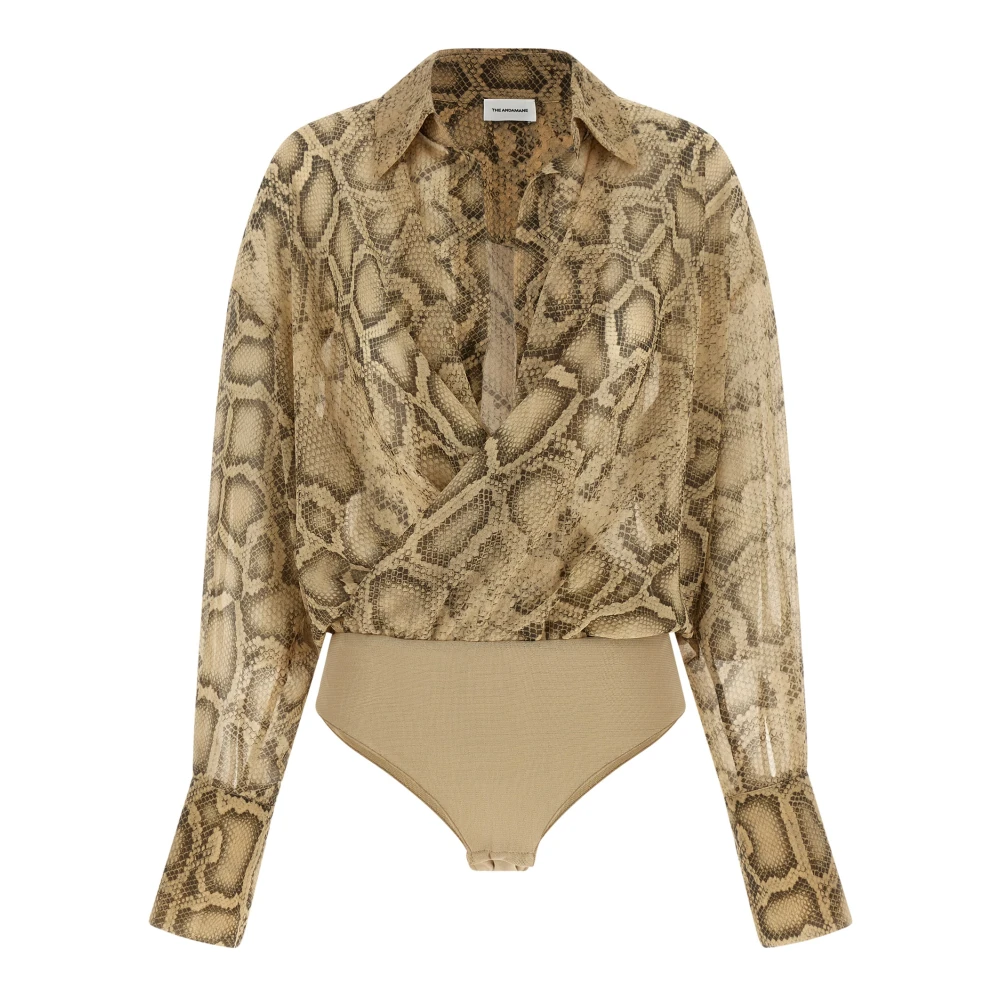 Andamane Women's Beige Paloma Bodysuit