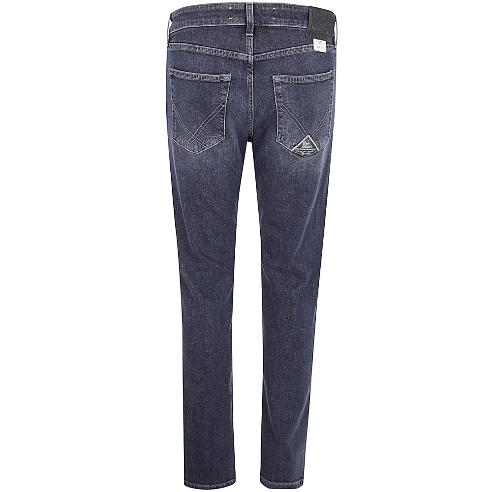 Roy Roger's Blauw Zwart Denim Elastische Heren Jeans Blue Heren