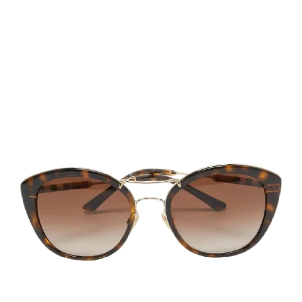Burberry Vintage Pre-owned Acetate sunglasses Brown Dames
