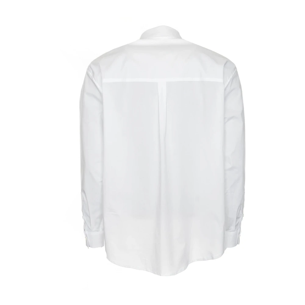 drykorn Kortemouw overhemd met Kent kraag White Heren