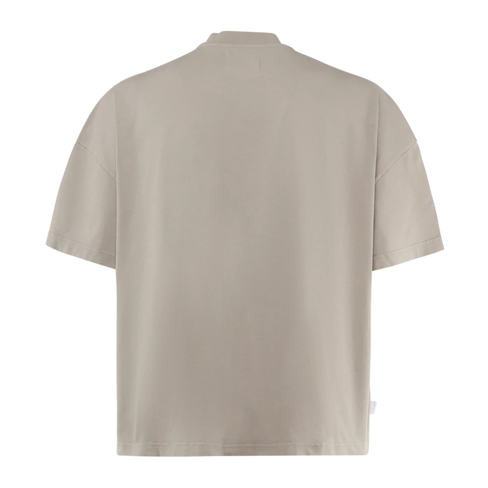 Bonsai Grijze Katoenen T-shirt met Logo Gray Heren