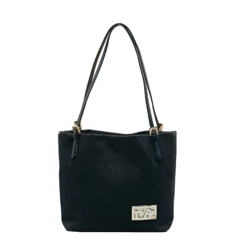 Fendi Vintage Pre-owned Canvas handbags Blue Dames
