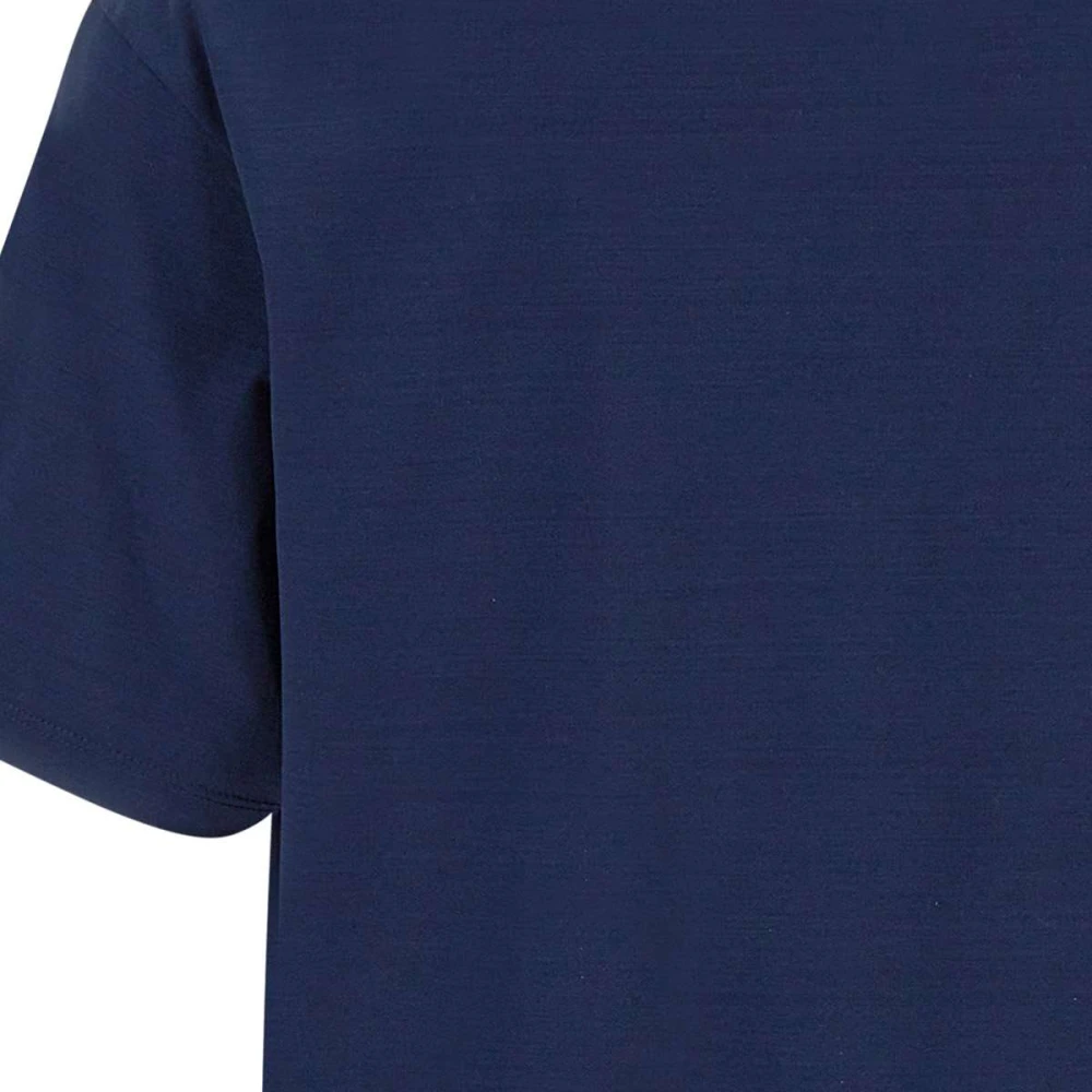 PAUL & SHARK Heren Navy Blauw Katoenen T-Shirt met Mini Logo Blue Heren