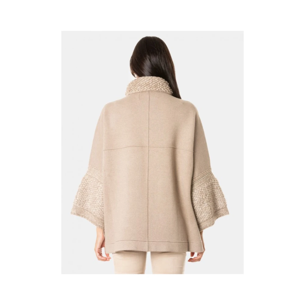 D.Exterior Hooded Gebreide Trui Hazelnoot Kleur Gray Dames