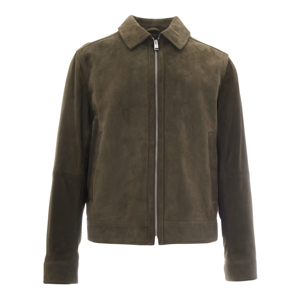 Boss Herren Oliv Lederjacke Malbano, Gr. 52 - Bild 3
