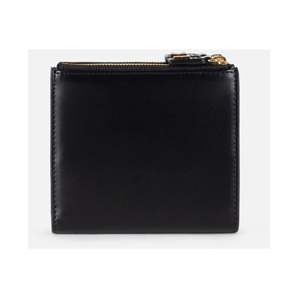 Elisabetta Franchi Zwarte Synthetisch Leren Bifold Portemonnee Black Dames