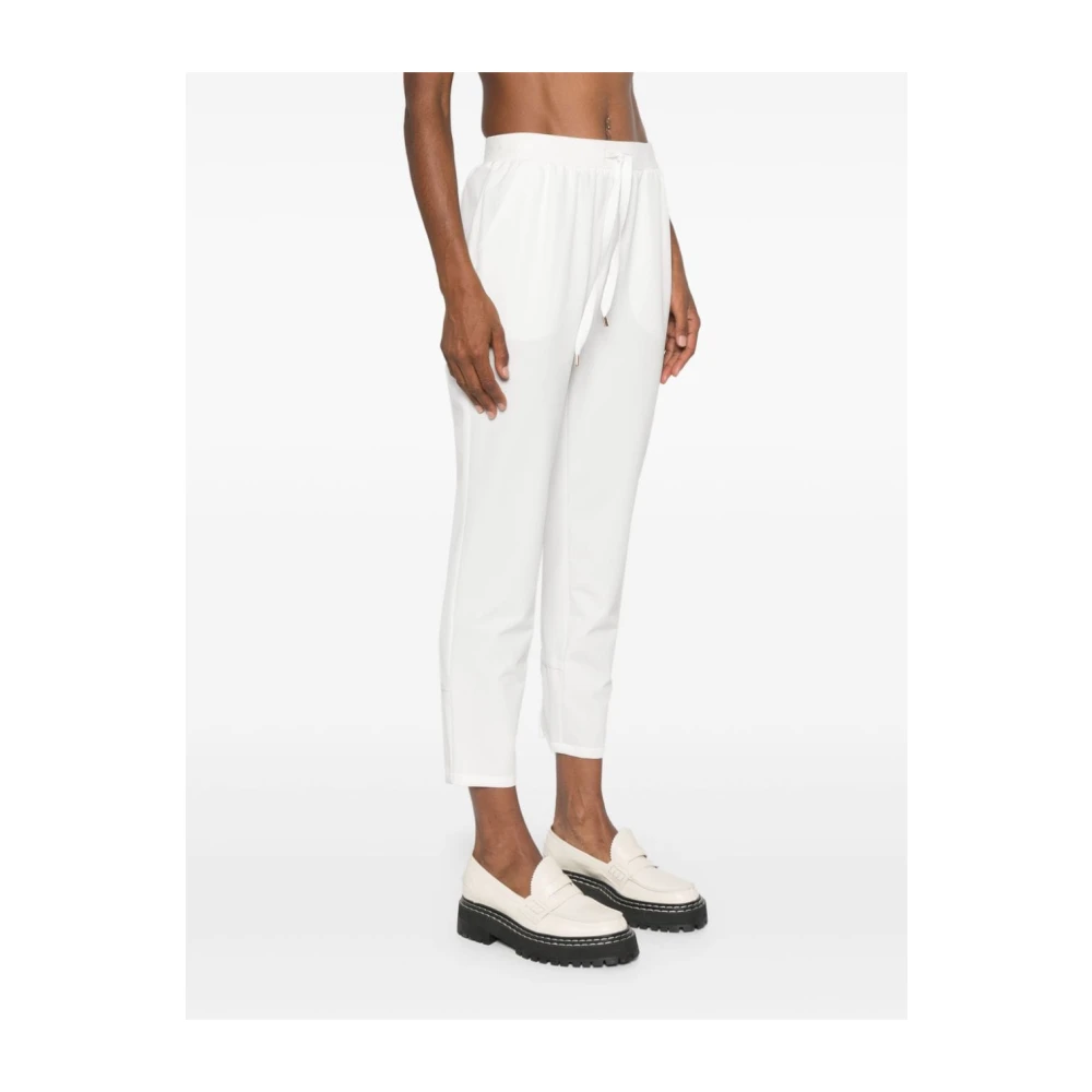 Liu Jo Witte sportieve crop broek Aw24 White Dames