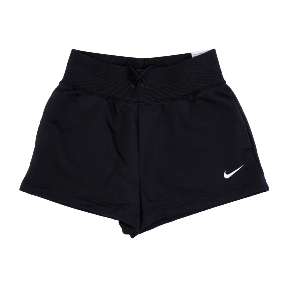 Nike Women's Black Training Shorts, L, Phoenix Fleece Short Shorts