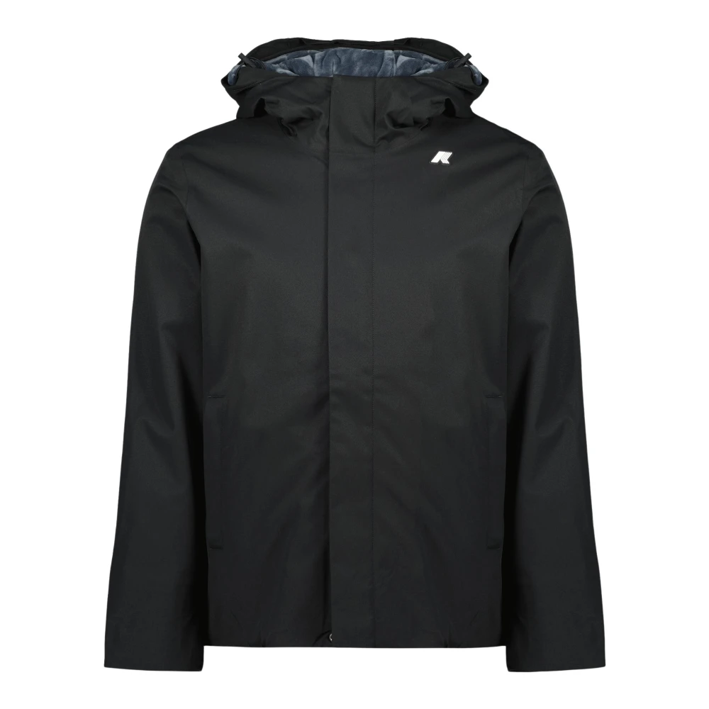 K-Way Uomo Nero Giacche, L, New,