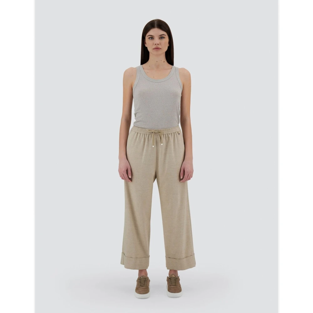 Herno Flanellen Resort Broek Beige Dames