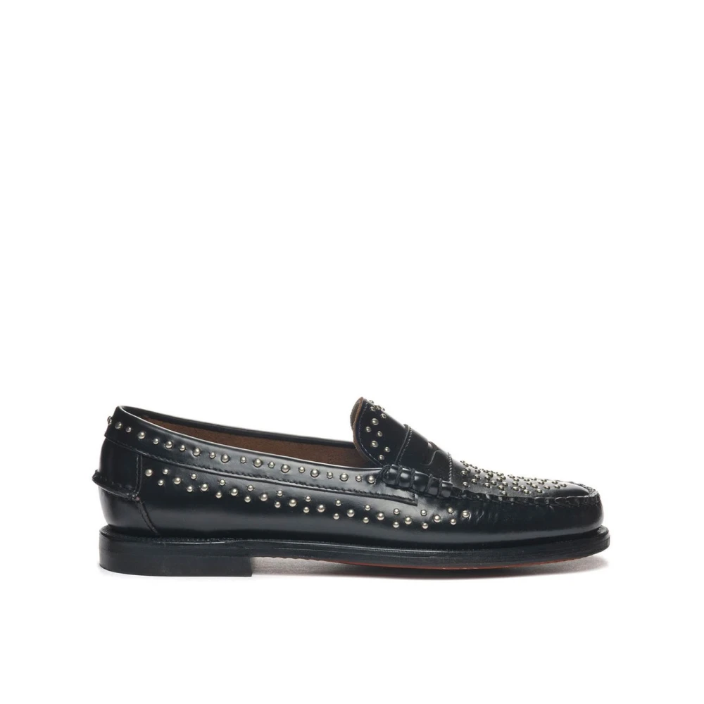 Sebago Women's Black Loafers "Dan Studs" - Image 6