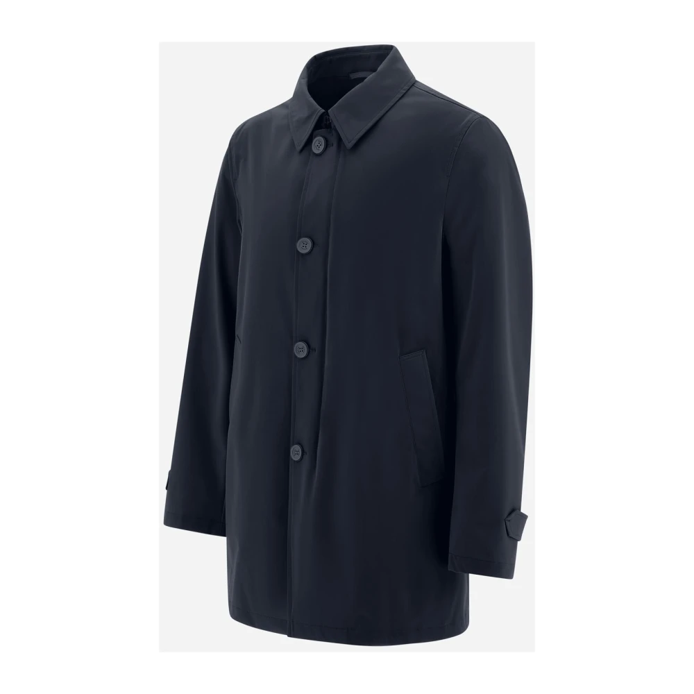 Herno Enkelrijig Jas Blue Heren