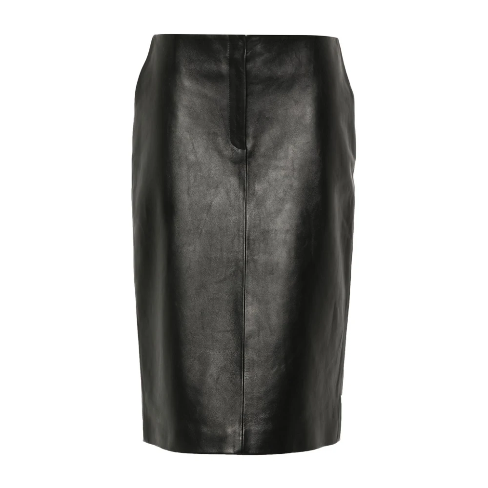 Magda Butrym Leather Skirts Black Dames