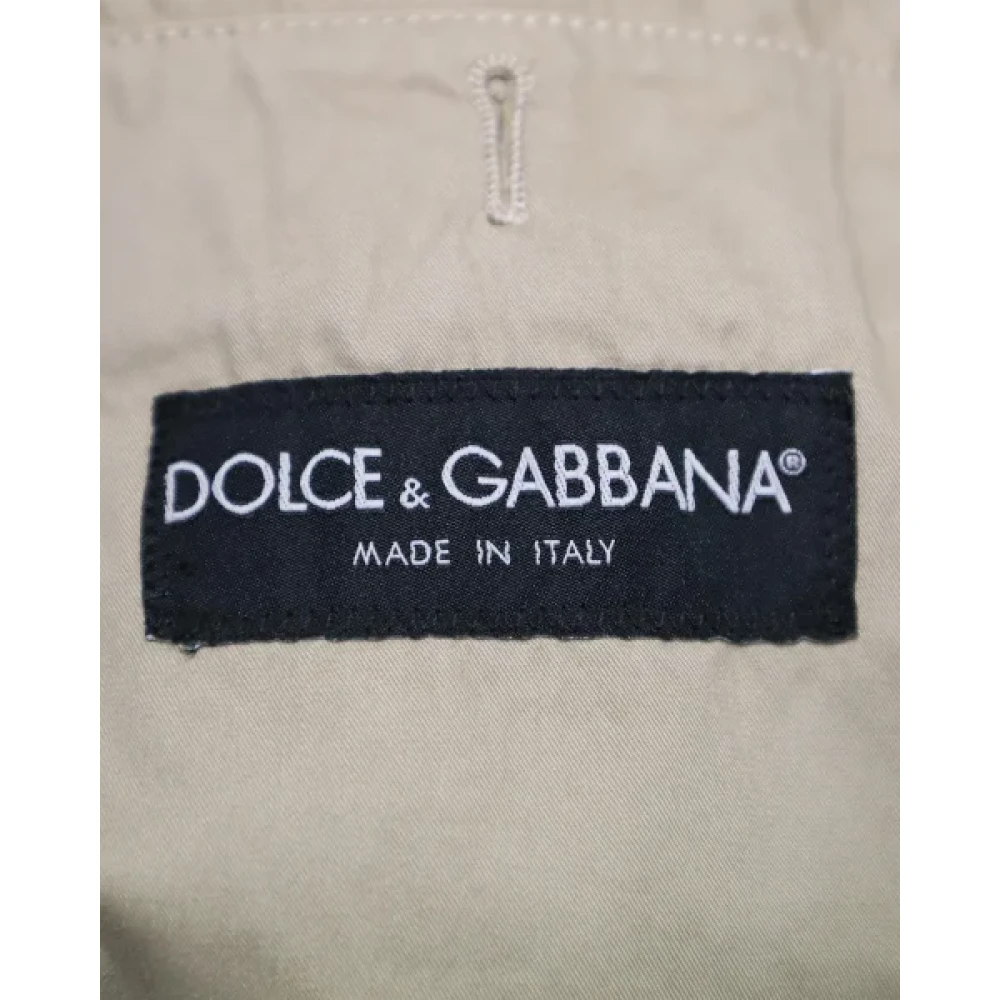 Dolce & Gabbana Pre-owned Cotton outerwear Beige Heren