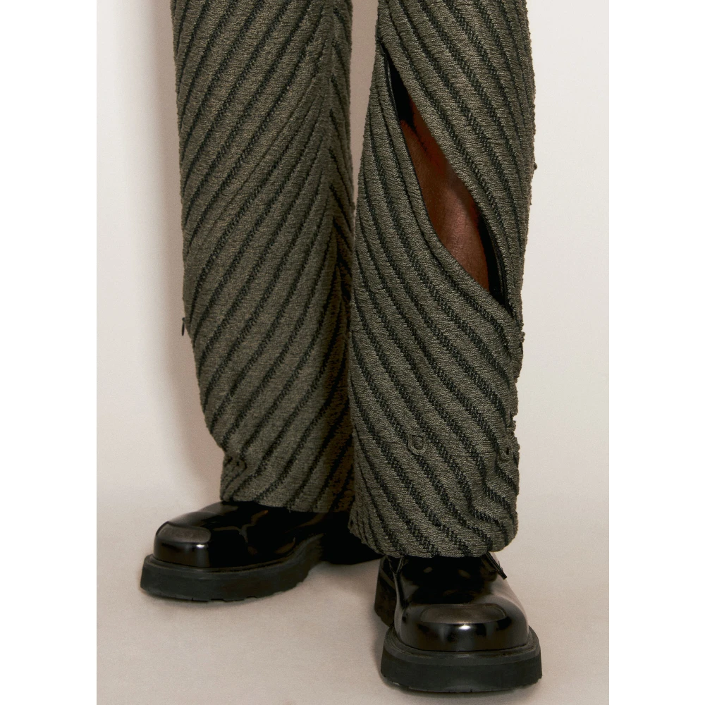 Isa Boulder Diagonale Gebreide Broek Gray Heren