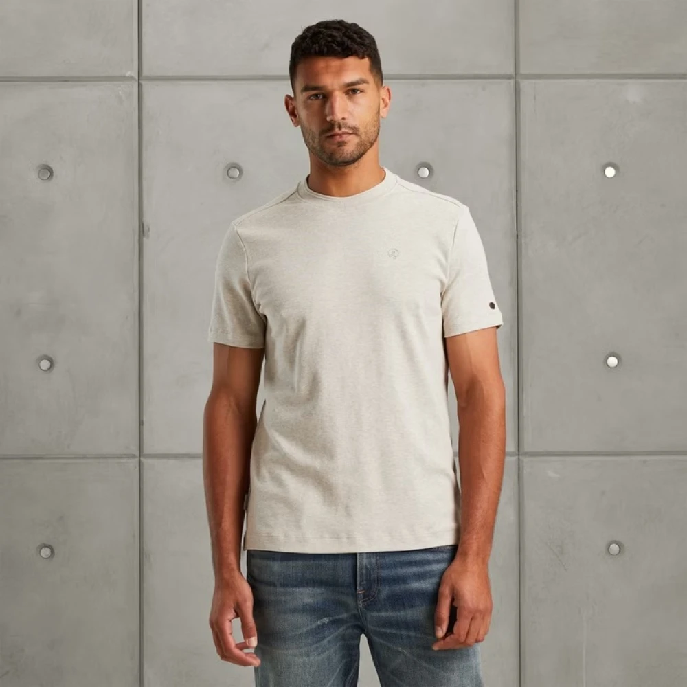 Cast Iron Moderne Regular Fit Interlock T-Shirt White Heren