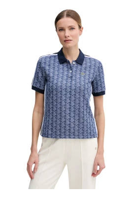 Slim Fit Monogram Jacquard Polo