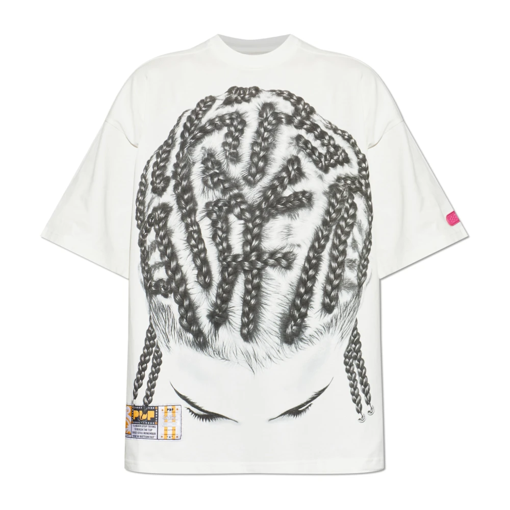 Pdf Men's White Printed T-Shirt - T-Shirts - M - Tops