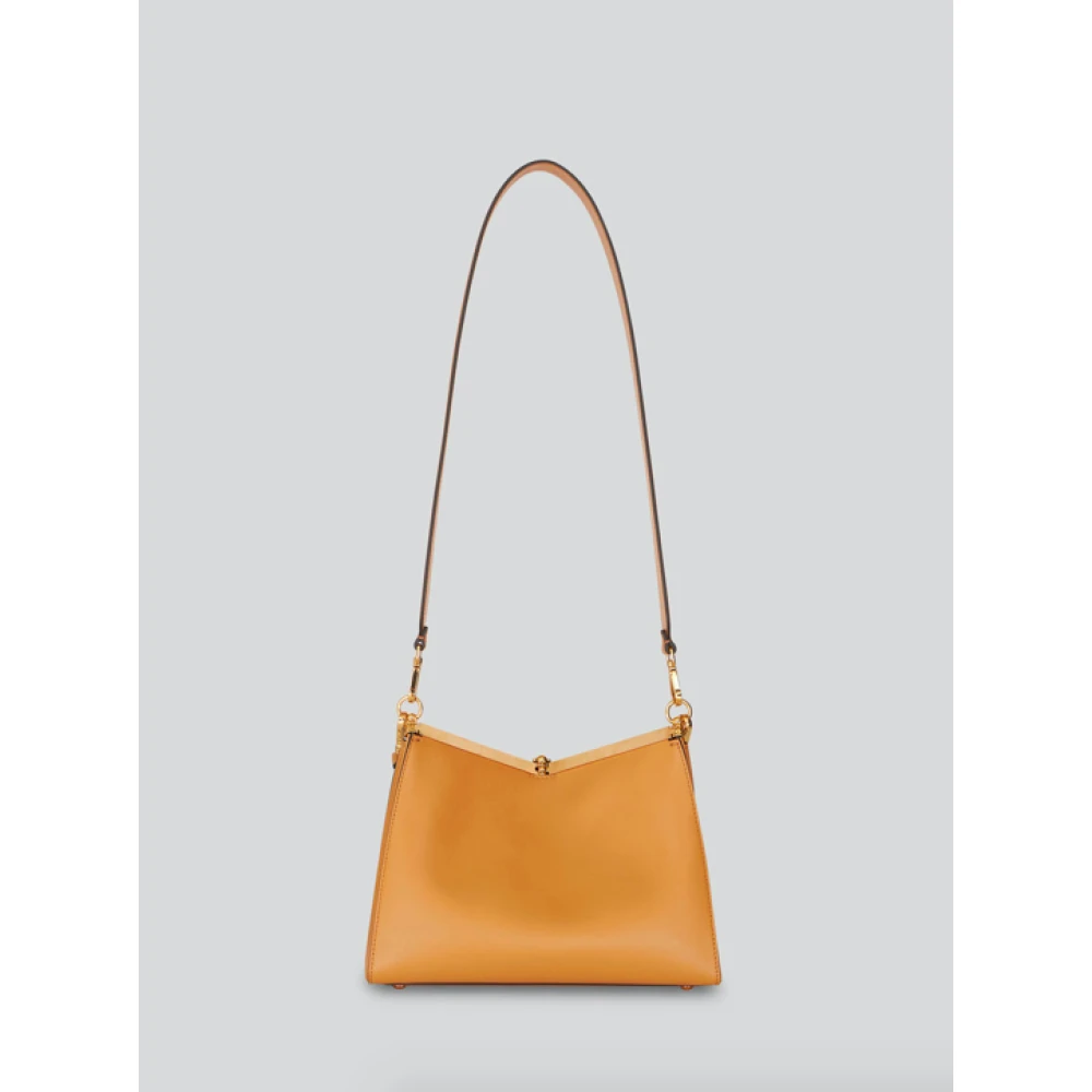 ETRO Iconische Vela Media Leren Tas Brown Dames