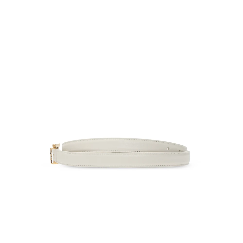 Saint Laurent Riem met logo Beige Dames