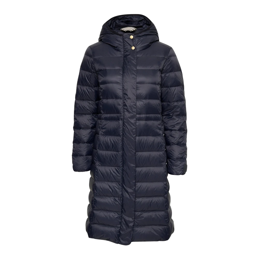Part Two Women's Blue Parkas, M, Quilted Dark Navy Puffer Jacket