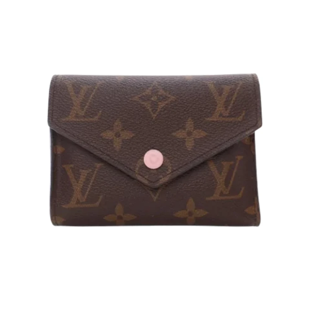 Louis Vuitton Vintage Pre-owned Coated canvas wallets Brown Dames