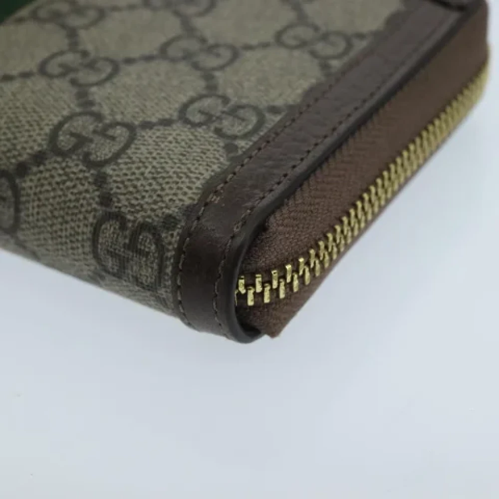 Gucci Vintage Pre-owned Canvas wallets Beige Dames