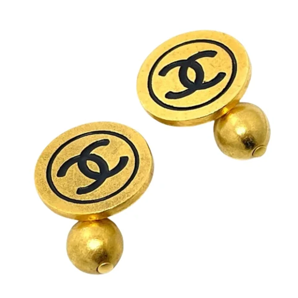 Chanel Vintage Pre-owned Metal home-office Yellow Dames