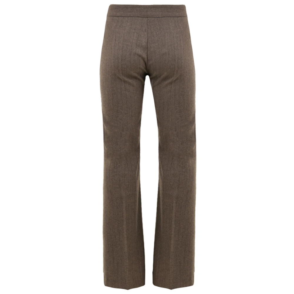 Drumohr Duifgrijze Broek Lp616P00 R01 Brown Dames