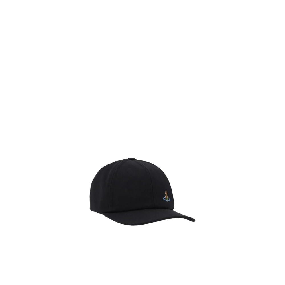 Vivienne Westwood Geborduurde Orb Baseballpet Black Heren