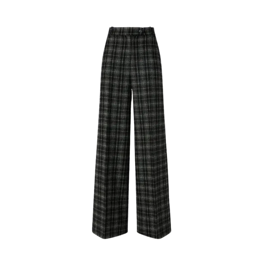 Pinko Women's Black Wide Trousers