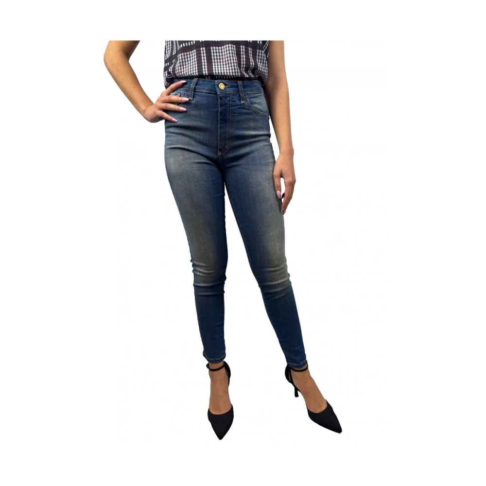 Manila Grace Klassieke katoenen jeans Blue Dames