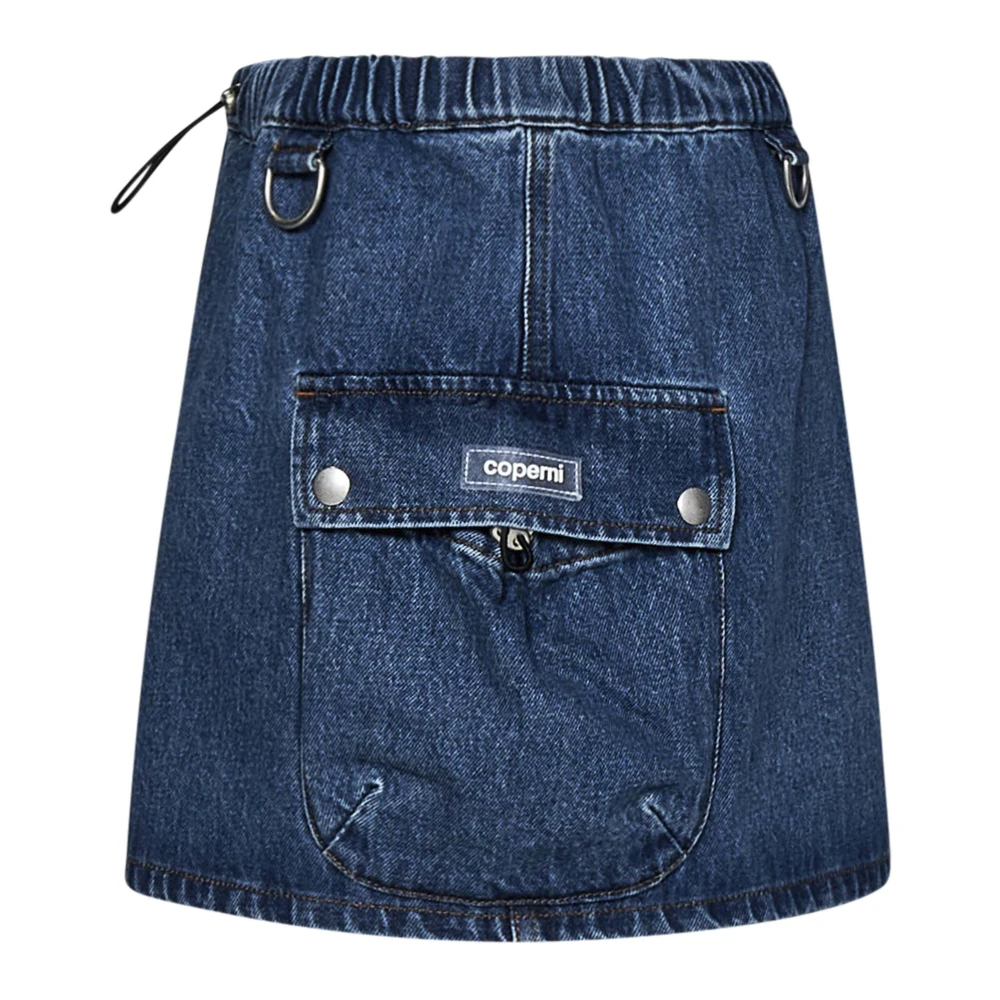 Coperni Blauwe Rok met Verstelbare Taille en Cargo Zakken Blue Dames