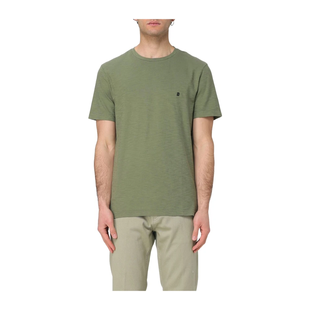 Dondup Grön Flame Cotton Logo T-Shirt