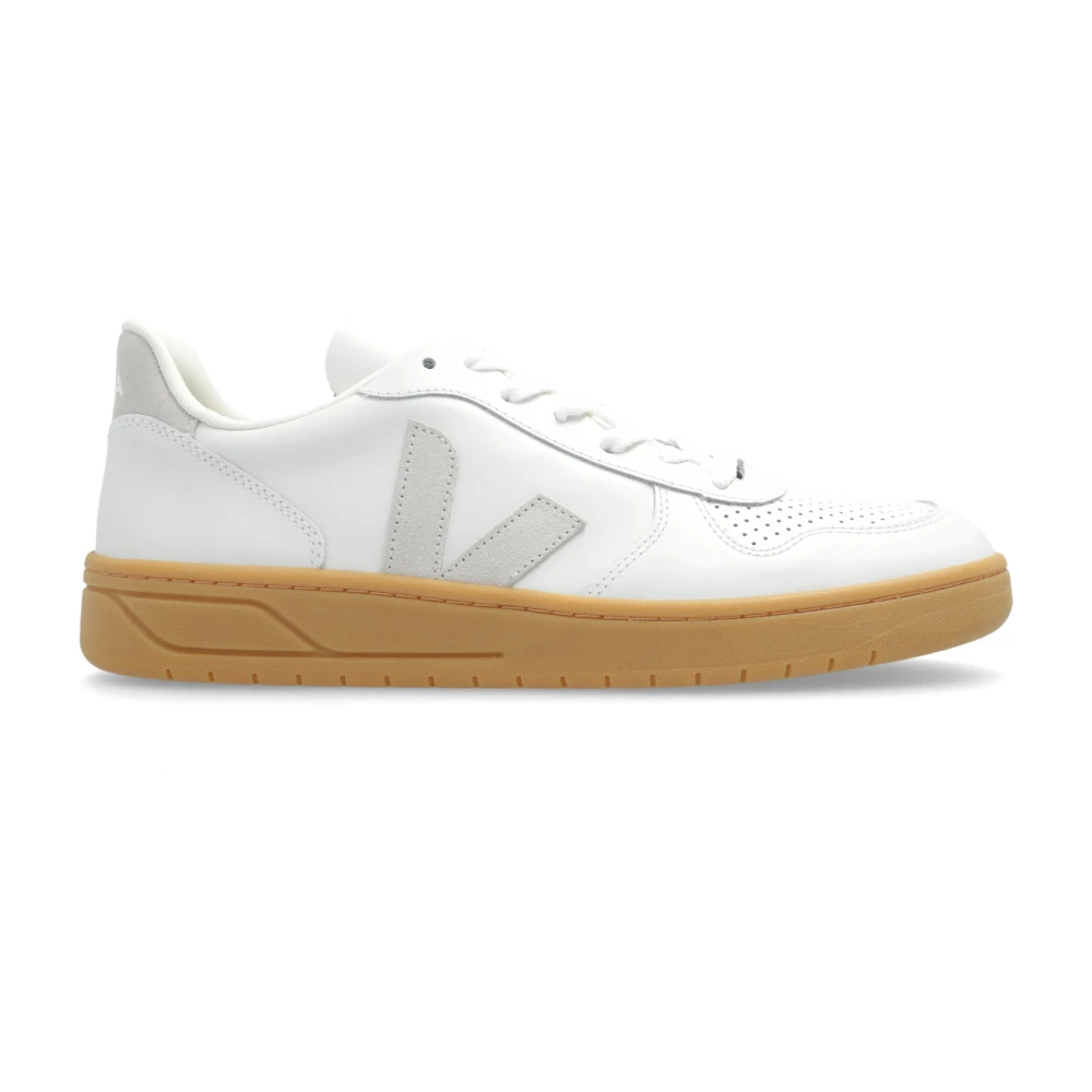 Veja Mens White Sneakers Trainers V-10 Leather Size 8 Uk | Miinto