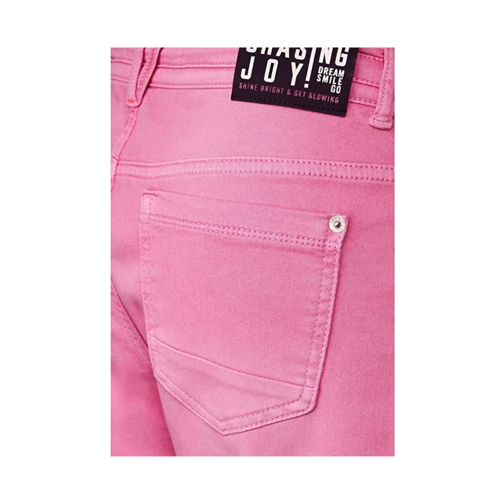 cecil Stijlvolle Denim Jeans Pink Dames